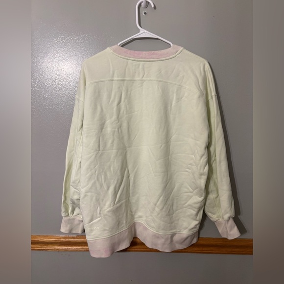 Lululemon Perfectly Oversized Crew Light Yellow - Picture 2 of 4